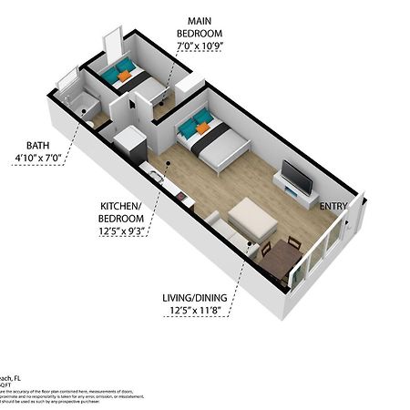 Beachy 1 B/R, W/2 Queen Beds, On Ocean Drive Beach Miami Beach Eksteriør billede
